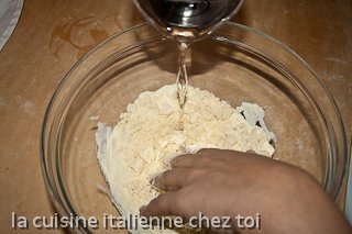 preparation de la pâte des trofie